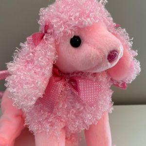 TY Beanie Baby “Fab” the Pink Poodle Purse *Rare* (9 inch)